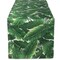 Contemporary Home Living Banana Leaf Tropical Outdoor Table Runner - 72" - Green and White